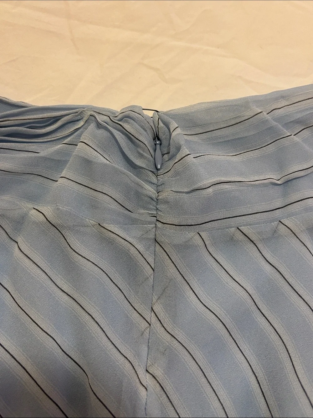 Bec and Bridge Esra mini skirt in baby blue with stripes